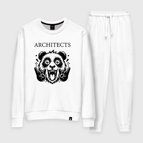 Женский костюм Architects - rock panda / Белый – фото 1