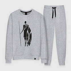 Костюм хлопковый женский Африканец, цвет: меланж