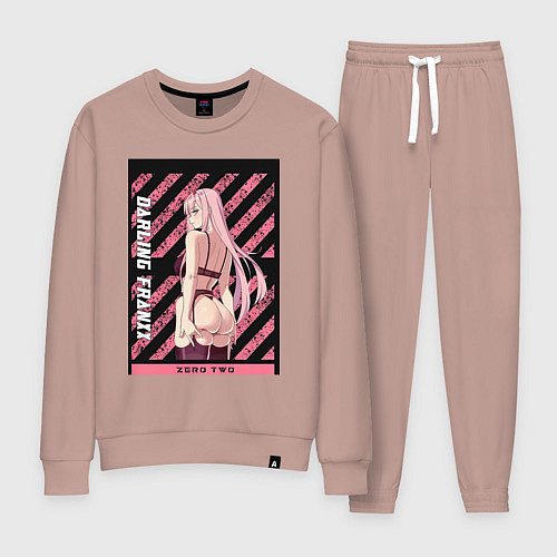 Женский костюм Франкс Зеро Ту / Пыльно-розовый – фото 1