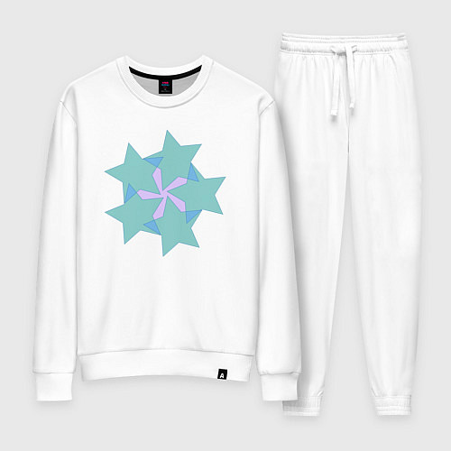 Женский костюм Совмещенные звезды / Белый – фото 1