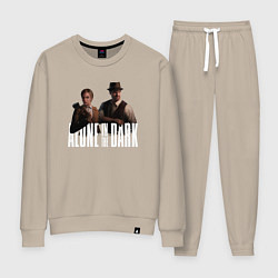 Костюм хлопковый женский Alone in the dark - Emily and Edward, цвет: миндальный