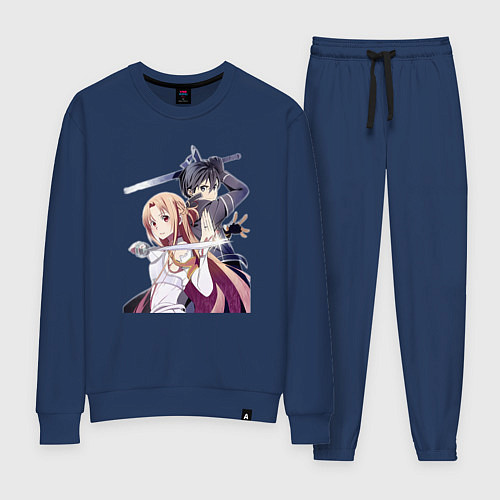 Женский костюм Мастера Меча Онлайн Кадзуто Киригая / Тёмно-синий – фото 1