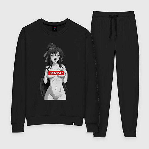 Женский костюм Ахегао senpai nudity / Черный – фото 1