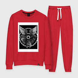 Костюм хлопковый женский Архангел, цвет: красный