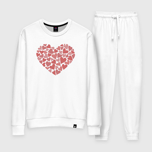 Женский костюм Hearts love / Белый – фото 1