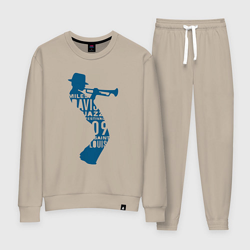 Женский костюм Miles Davis jazz / Миндальный – фото 1