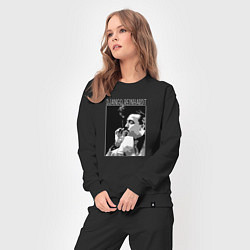 Костюм хлопковый женский Django Reinhardt legendary jazz guitarist, цвет: черный — фото 2