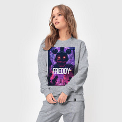 Костюм хлопковый женский Freddy - мишка Фредди, цвет: меланж — фото 2