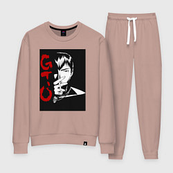 Костюм хлопковый женский Эйкити Онидзука GTO, цвет: пыльно-розовый