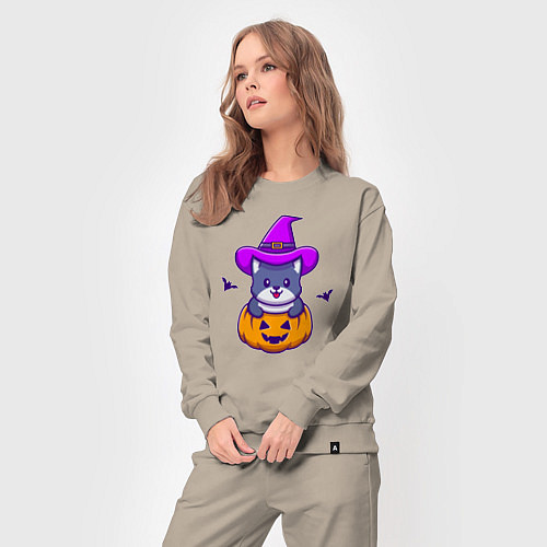 Женский костюм Kitty halloween / Миндальный – фото 3