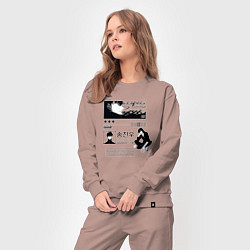 Костюм хлопковый женский Поднятие уровня Джин Ву, цвет: пыльно-розовый — фото 2