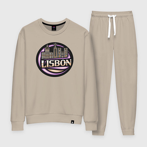 Женский костюм Лиссабон / Миндальный – фото 1