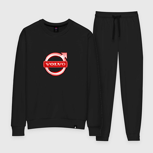 Женский костюм Volvo red logo / Черный – фото 1