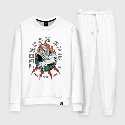 Женский костюм Свободный дух арт / Белый – фото 1