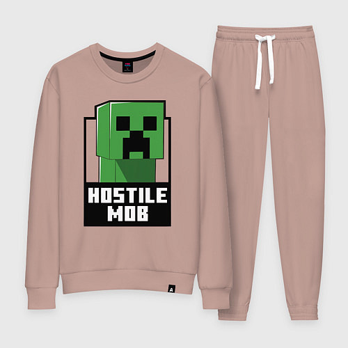 Женский костюм Minecraft hostile mob / Пыльно-розовый – фото 1