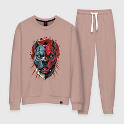 Женский костюм Свирепый питбуль голова