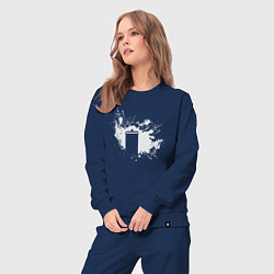 Костюм хлопковый женский Tardis splash, цвет: тёмно-синий — фото 2