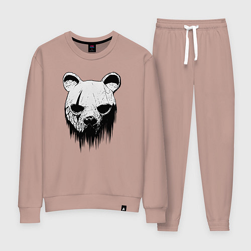 Женский костюм Медвежья маска / Пыльно-розовый – фото 1