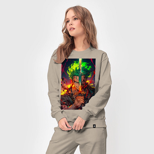 Женский костюм Ван-Пис Зоро Ророноа мечник / Миндальный – фото 3