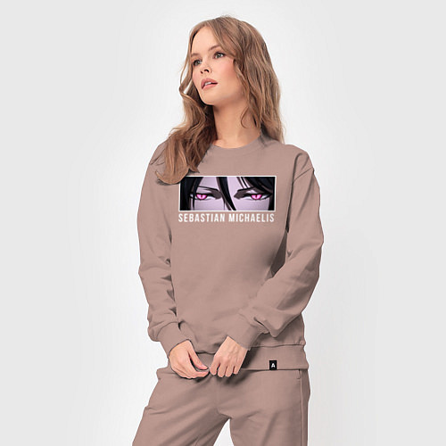 Женский костюм Взгляд Себастьяна Михаэлис Темный дворецкий / Пыльно-розовый – фото 3