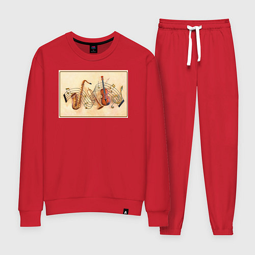 Женский костюм Музыка нас связала / Красный – фото 1