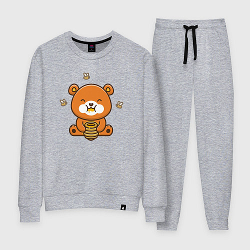 Женский костюм Медовый мишка / Меланж – фото 1