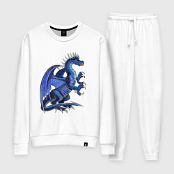 Костюм хлопковый женский Azure dragon, цвет: белый
