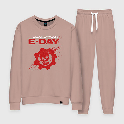 Женский костюм Gears of war e-day logo / Пыльно-розовый – фото 1