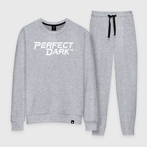 Женский костюм Perfect dark logo / Меланж – фото 1