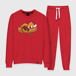 Женский костюм Красная панда спит на дереве