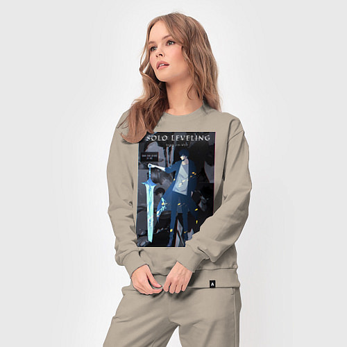 Женский костюм Поднятие уровня в одиночку Джину Сон Пробуждённый / Миндальный – фото 3