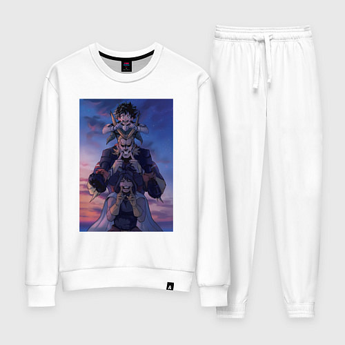 Женский костюм Моя геройская академия Всемогущий Идзуку Мидория / Белый – фото 1