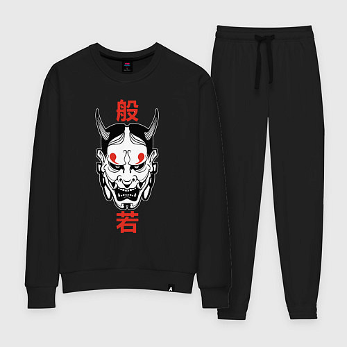 Женский костюм Японский демон - Хання / Черный – фото 1