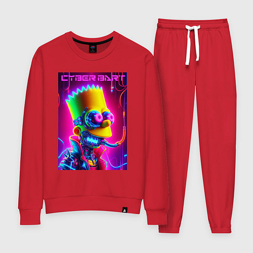 Женский костюм Cyber Bart - neon glow fantasy / Красный – фото 1