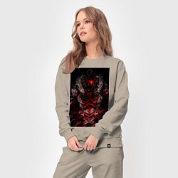 Костюм хлопковый женский Убийца гоблинов рыцарь, цвет: миндальный — фото 2