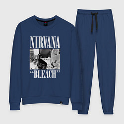 Костюм хлопковый женский Nirvana bleach black album, цвет: тёмно-синий