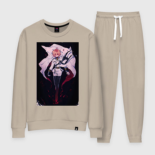 Женский костюм Последний Серафим Микаэла Хякуя вампир / Миндальный – фото 1