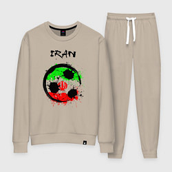 Костюм хлопковый женский Сборная Ирана, цвет: миндальный