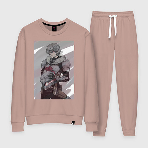 Женский костюм Убийца гоблинов воин рыцарь / Пыльно-розовый – фото 1