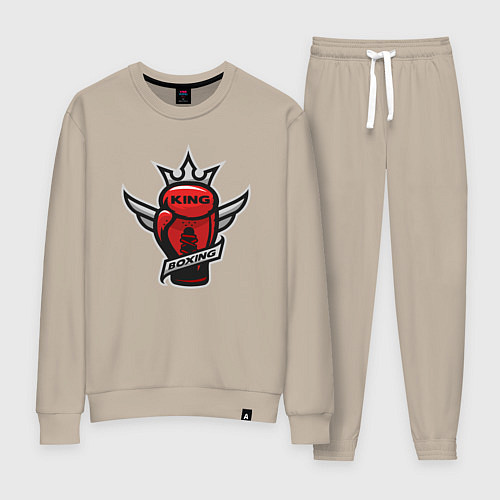 Женский костюм Бокс король / Миндальный – фото 1