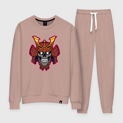 Костюм хлопковый женский Dead samurai, цвет: пыльно-розовый