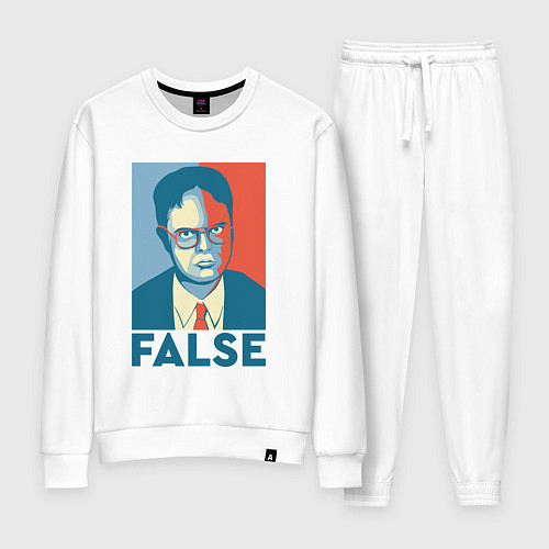 Женский костюм Dwight false - офис / Белый – фото 1