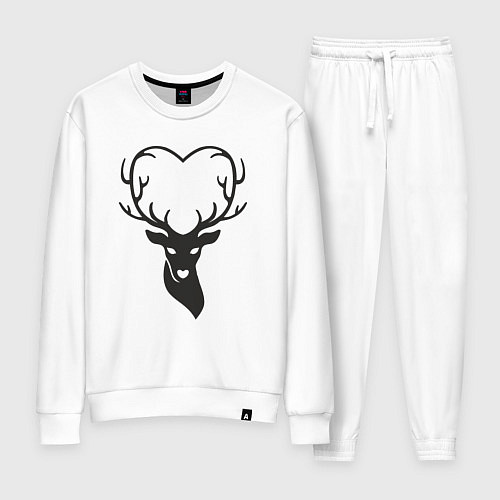 Женский костюм Love deer / Белый – фото 1