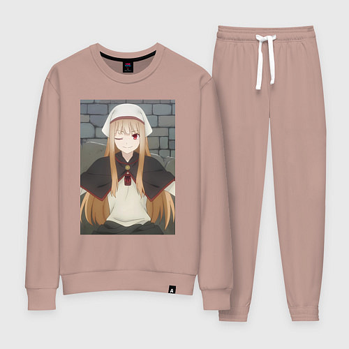 Женский костюм Волчица и пряности Холо в платке / Пыльно-розовый – фото 1