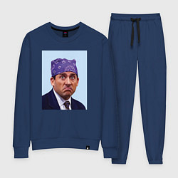 Костюм хлопковый женский Michael Scott - Prison mike the office meme, цвет: тёмно-синий