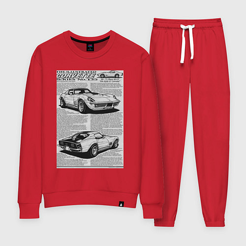 Женский костюм Chevrolet Corvette / Красный – фото 1