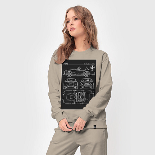 Женский костюм Ford shelby cobra / Миндальный – фото 3