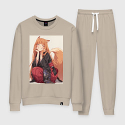 Костюм хлопковый женский Волчица и пряности Холо торговец, цвет: миндальный