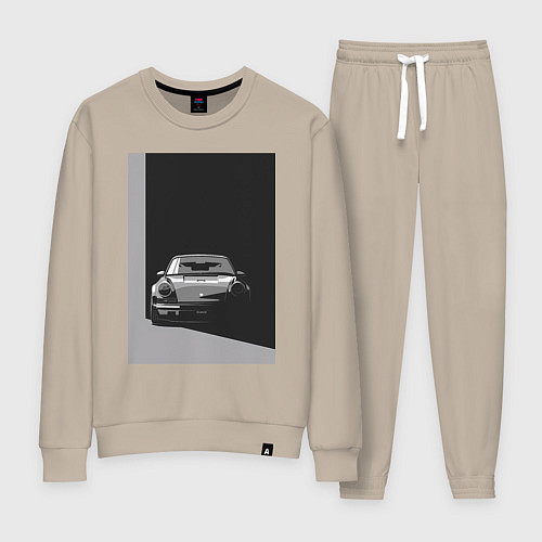 Женский костюм Porsche 911 легендарный автомобиль / Миндальный – фото 1