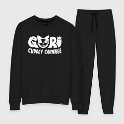 Костюм хлопковый женский Goro cuddly carnage logotype, цвет: черный